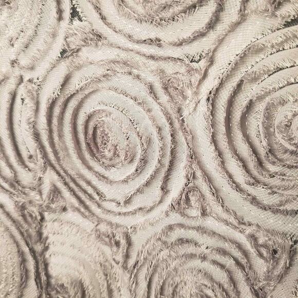 Adrianna‎ Papell neutral raw edge rosette sleeveless sheath dress womans … - Picture 7 of 13